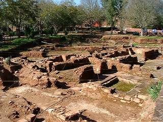 Castle, ongoing excavations