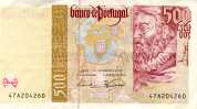 500 Escudos bill.