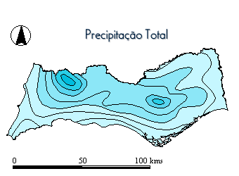 Total rainfall / average per year in milimeters